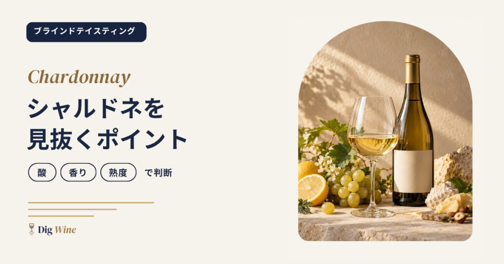 ブラインドテイスティングでシャルドネを見抜くポイント｜酸・香り・熟度で判断
