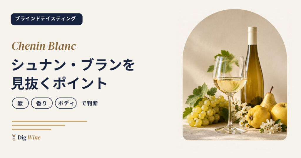 ブラインドテイスティングでシュナン・ブランを見抜くポイント｜酸・香り・ボディで判断