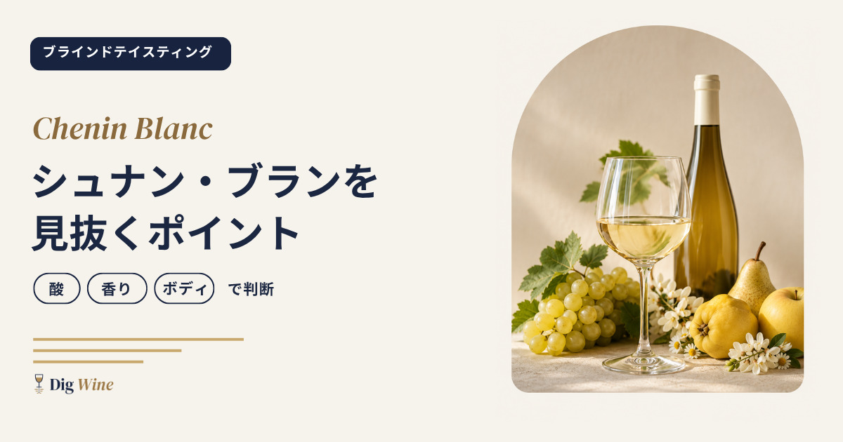 ブラインドテイスティングでシュナン・ブランを見抜くポイント｜酸・香り・ボディで判断