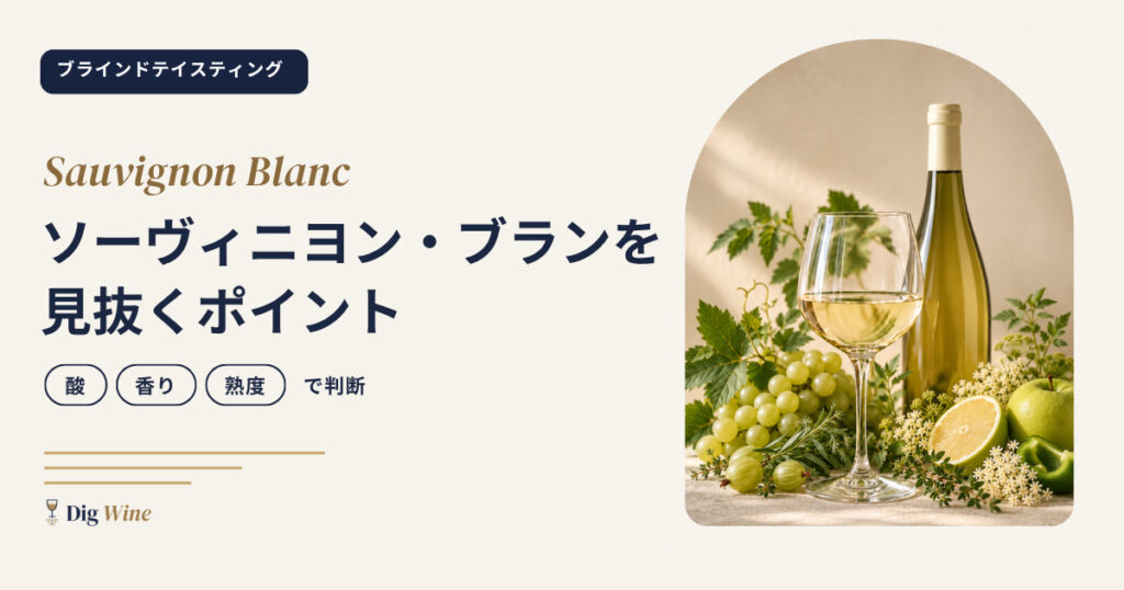 ブラインドテイスティングでソーヴィニヨン・ブランを見抜くポイント｜酸・香り・熟度で判断